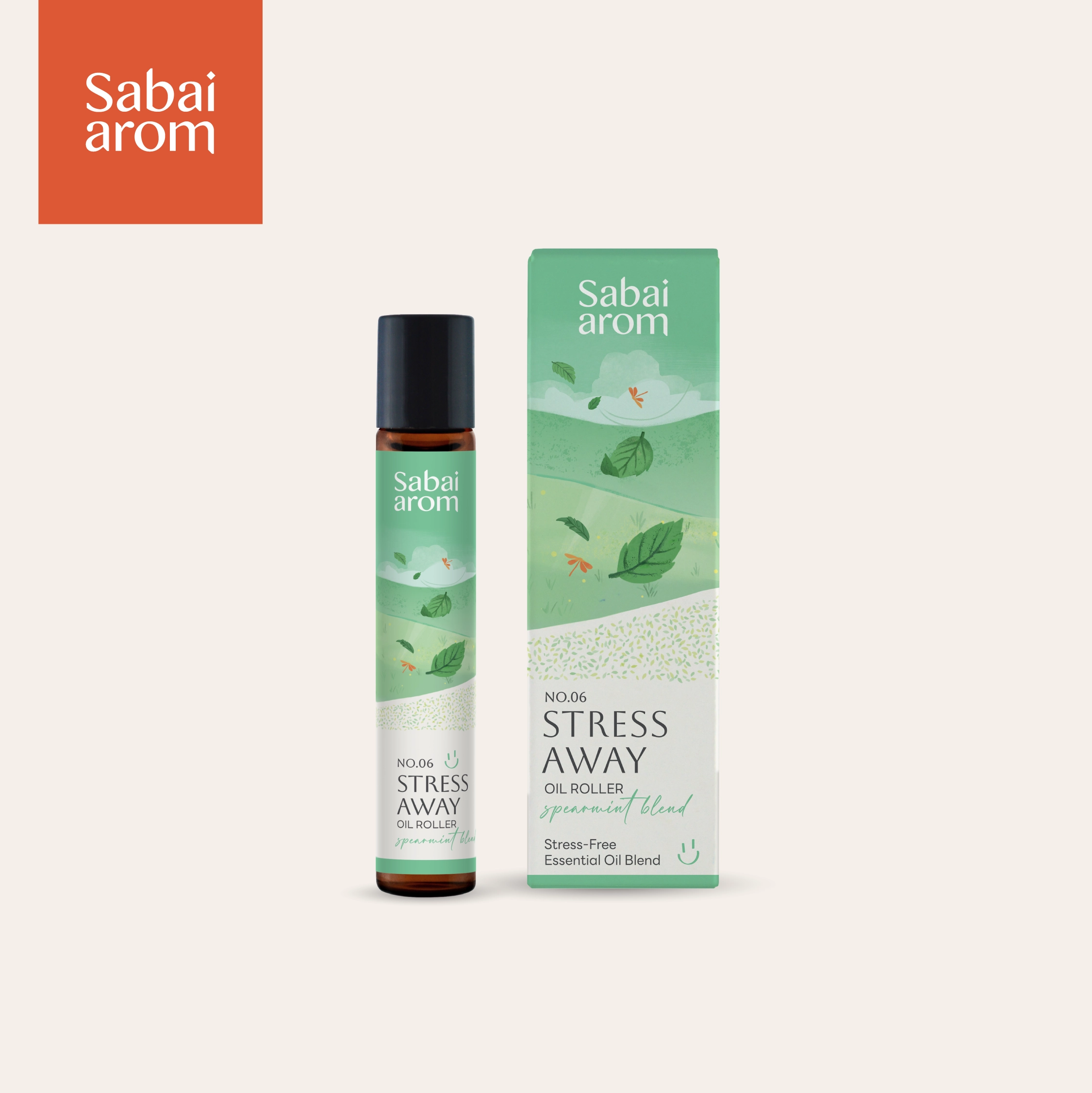 ลูกกลิ้งน้ำมันหอมระเหย สบายอารมณ์ กลิ่น STRESS AWAY 100 มล. (1 ขวด)_5